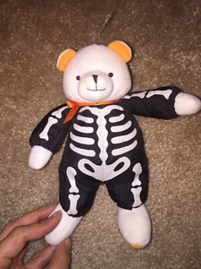 Hallmark Teddy Bear In Skeleton Little Brandon Stuffed Plush 6â Glows EUC | eBay