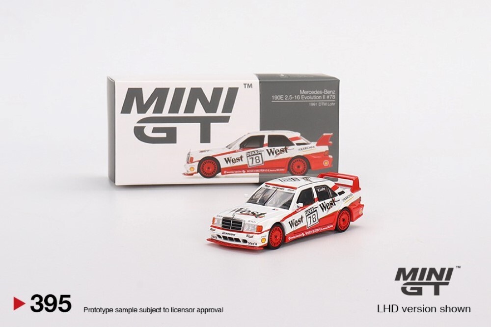 ミニカー MINI GT Mercedes-Benz 190E Evolution II Mercedes Benz 190E 2.5-16 Evolution II Black Pearl Metallic