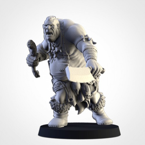 Ogro carnicero, ogros del norte, juegos de rol fantasía DnD ogro guerrero miniatura - Imagen 2 de 5
