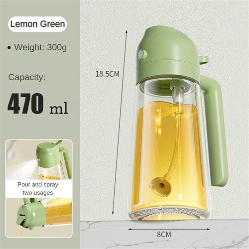 2 in 1 Oil Sprayer Dispenser Cooking Baking BBQ Spray Bottle Kitchen Tool - Picture 17 of 21