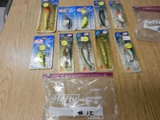 Lot 10 Vintage Mann's Fishing Lures NIP Unused Variety Of Lures #12
