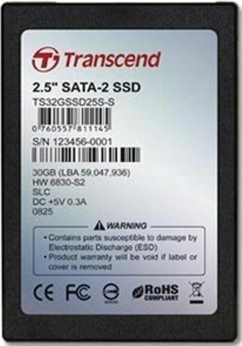 Genuine Transcend 32GB SSD Drive SLC NAND Chip SATA 2.5