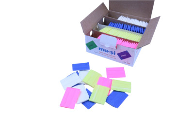 Box 100 Mu-si Vaporising Garment Marking Wax - Tailor s Fabric Chalk - Yellow