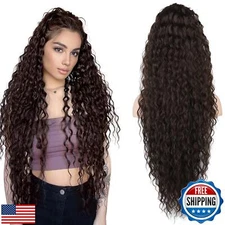 SEIKEA Ponytail Extension, 36" Long Lightweight Full Natural Curly Drawstring