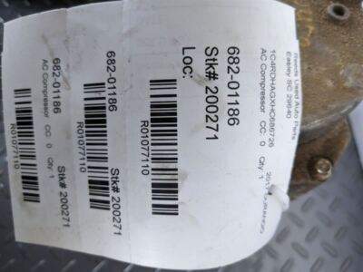 AC Compressor Fits 16-20 DURANGO 1077110