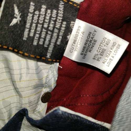 NWT KASIL 32 Heritage Wide Flare Blue JEANS Stretch Denim EMERSON DEMOCRACY Boot - Picture 7 of 7