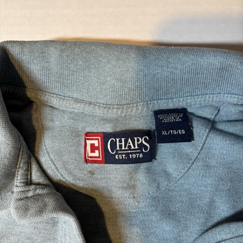 Chaps Blue Short Sleeve Polo Shirt Men’s Sz XL A3416 - Picture 3 of 4