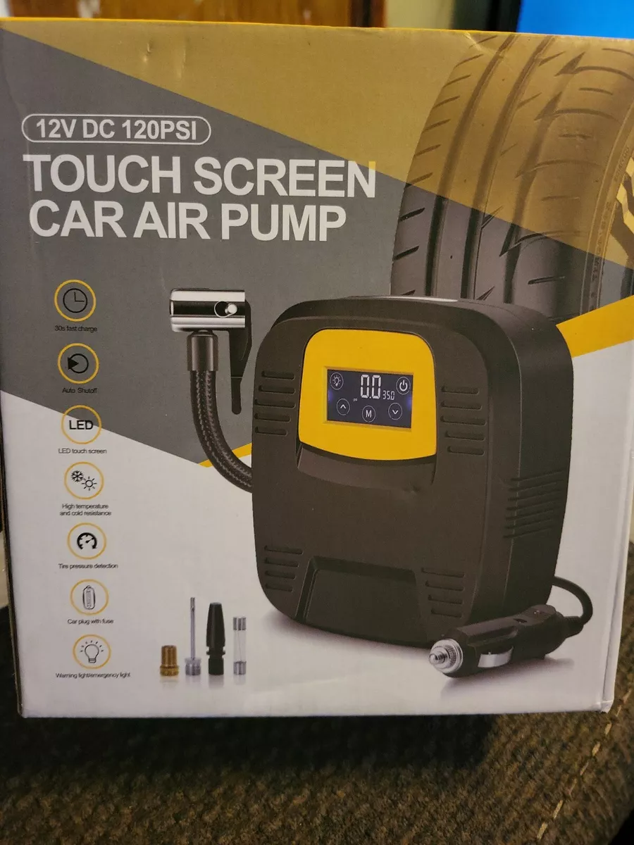 12V DC 120 PSI TOUCH SCREEN CAR AIR PUMP WST 201 eBay