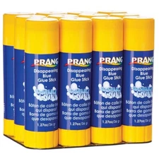 Prang Washable Glue Stick, Blue, 1.27 Oz, Pack of 6