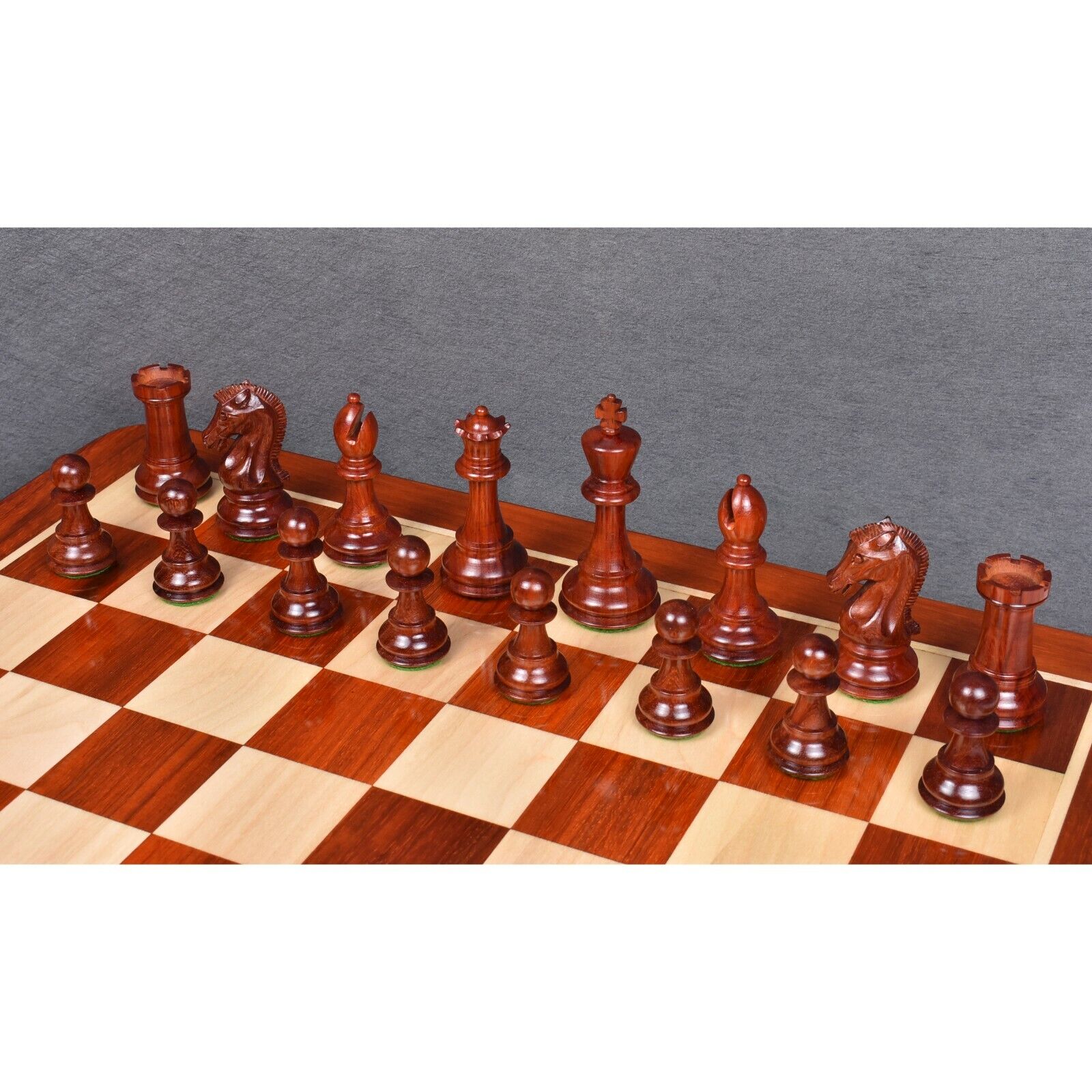 3.9 Craftsman Series Staunton Chess Pieces Only Set - Triple