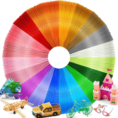 3D Stift Filament PLA 20 Farben 5M 1,75mm Umweltfreundlich Zubehör
