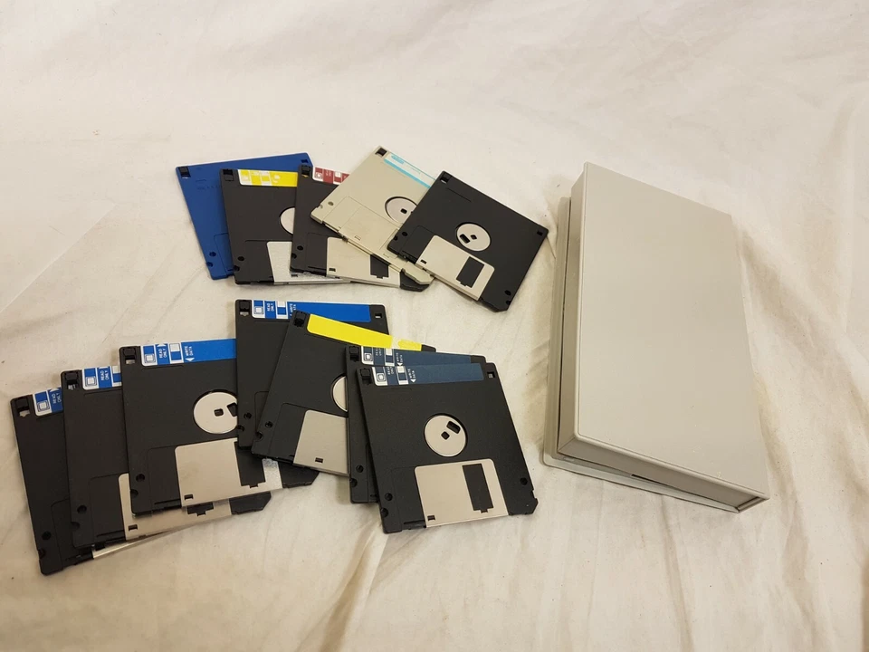 Disco Plástico Caja de Almacenamiento Estuche Soporte Organizador 3.5" Disquete con Discos Computadora Foto 4 de 4