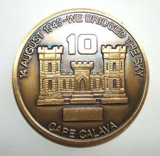 MEDAILLE DE TABLE US 10th COMBAT ENGENEER BATTALION