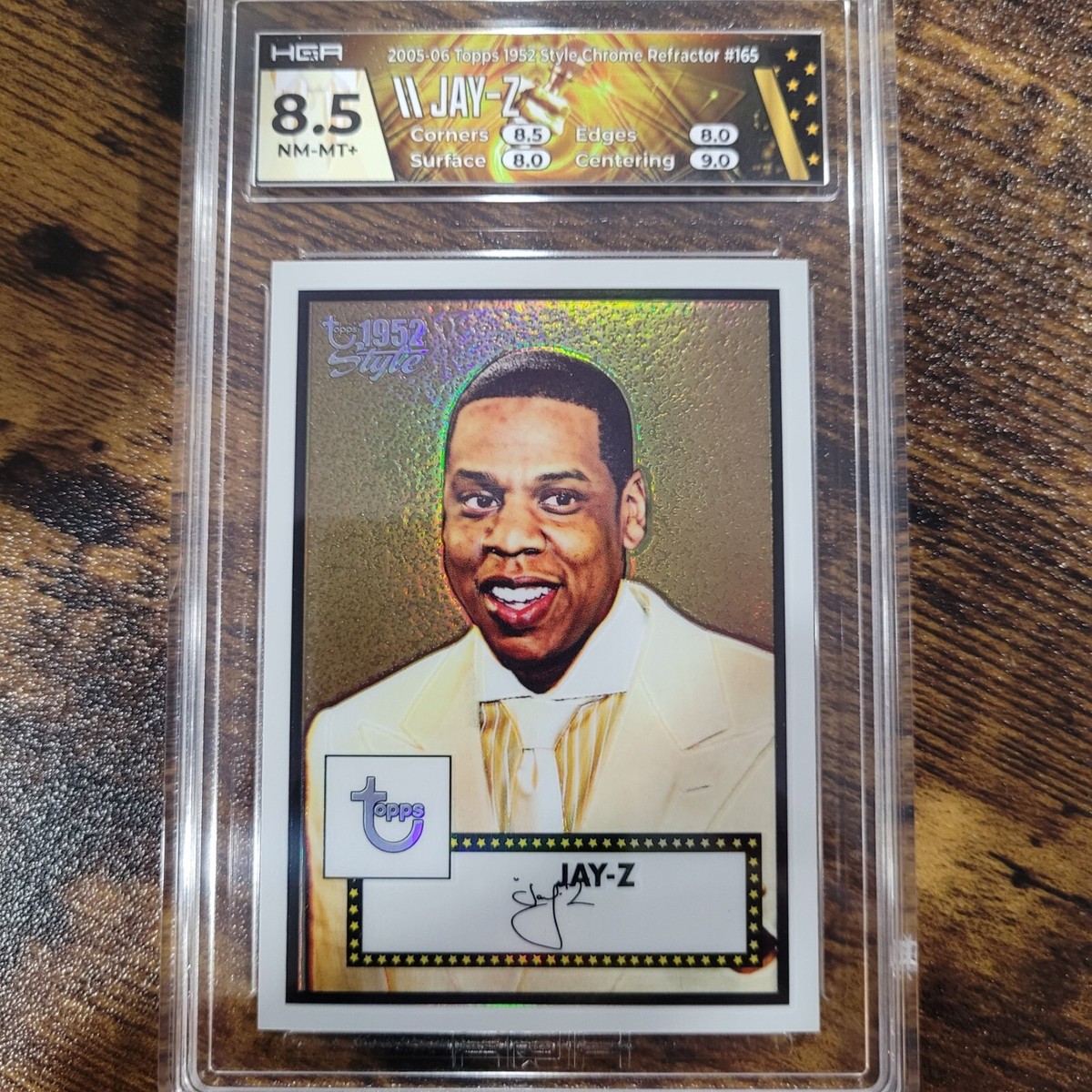 タオル jayz Jay-Z 2005-06 Topps 1952 Style Chrome Refractor #165 76/299 HGA