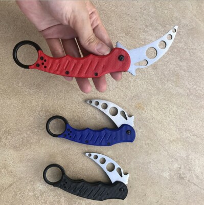 Y 様 BDセット HQ Training Knife Karambit Carbon Steel Blade Plastic Non