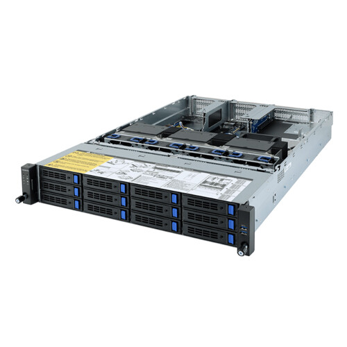 Gigabyte R282-Z93 Server 12X3.5" 2X EPYC 7702 64C 8X DDR4 64G 3200MHz 4T M.2 - Bild 2 von 6