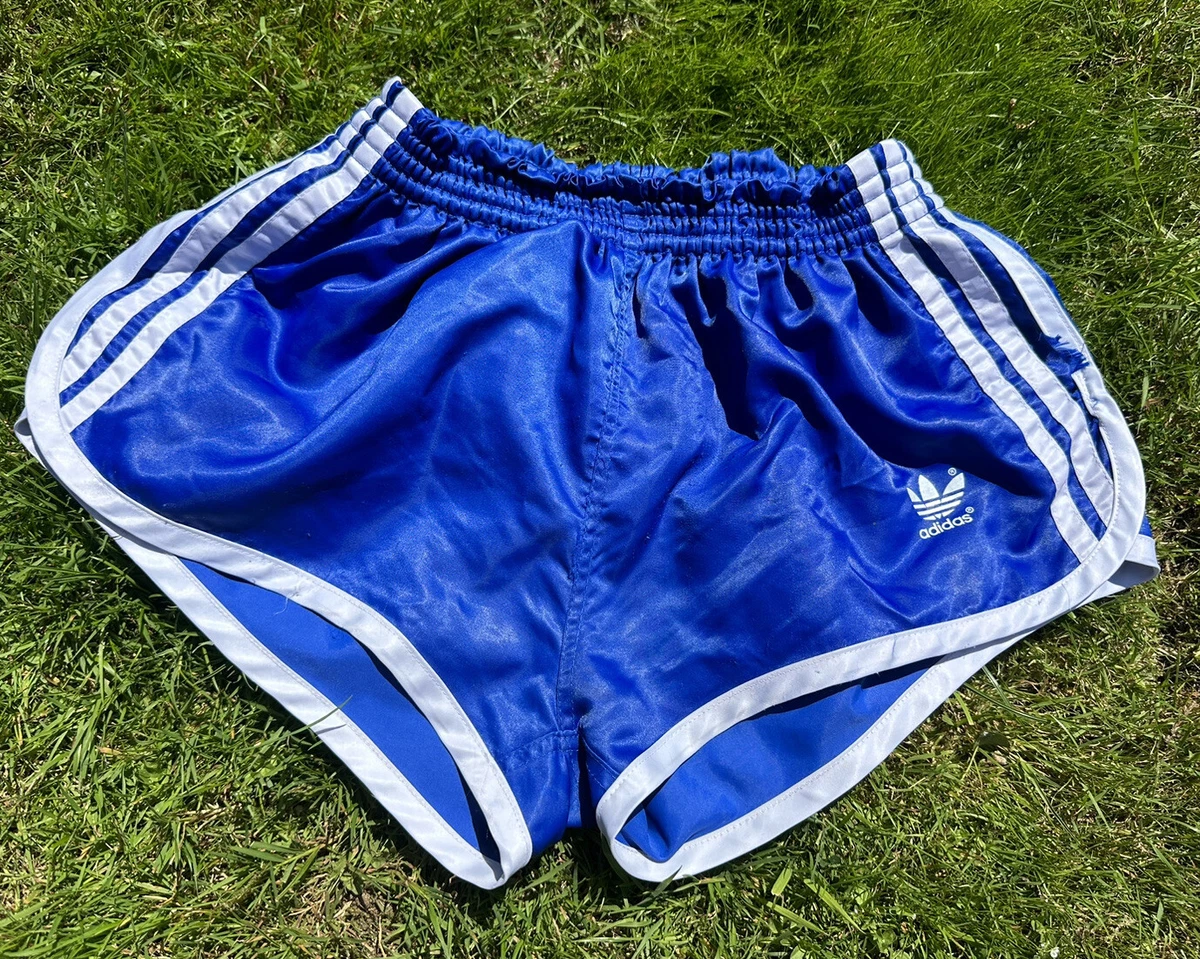 Adidas Nylon Sprinter Shorts Glanz Vintage Football Swim Retro