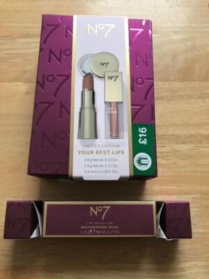 No7 Your Best Lips und No7 Mehrzweck-Stick-Set brandneu