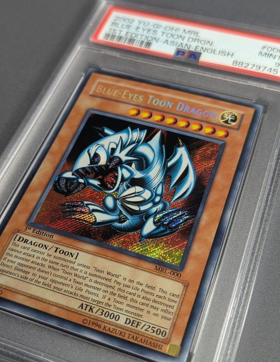 PSA 9 | Blue-Eyes Toon Dragon MRL-000 Asian English Yu-Gi-Oh