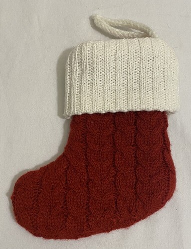 St Nicholas Square Mini Knitted Christmas Stocking 8” Letter “C” NWOT - Picture 2 of 2