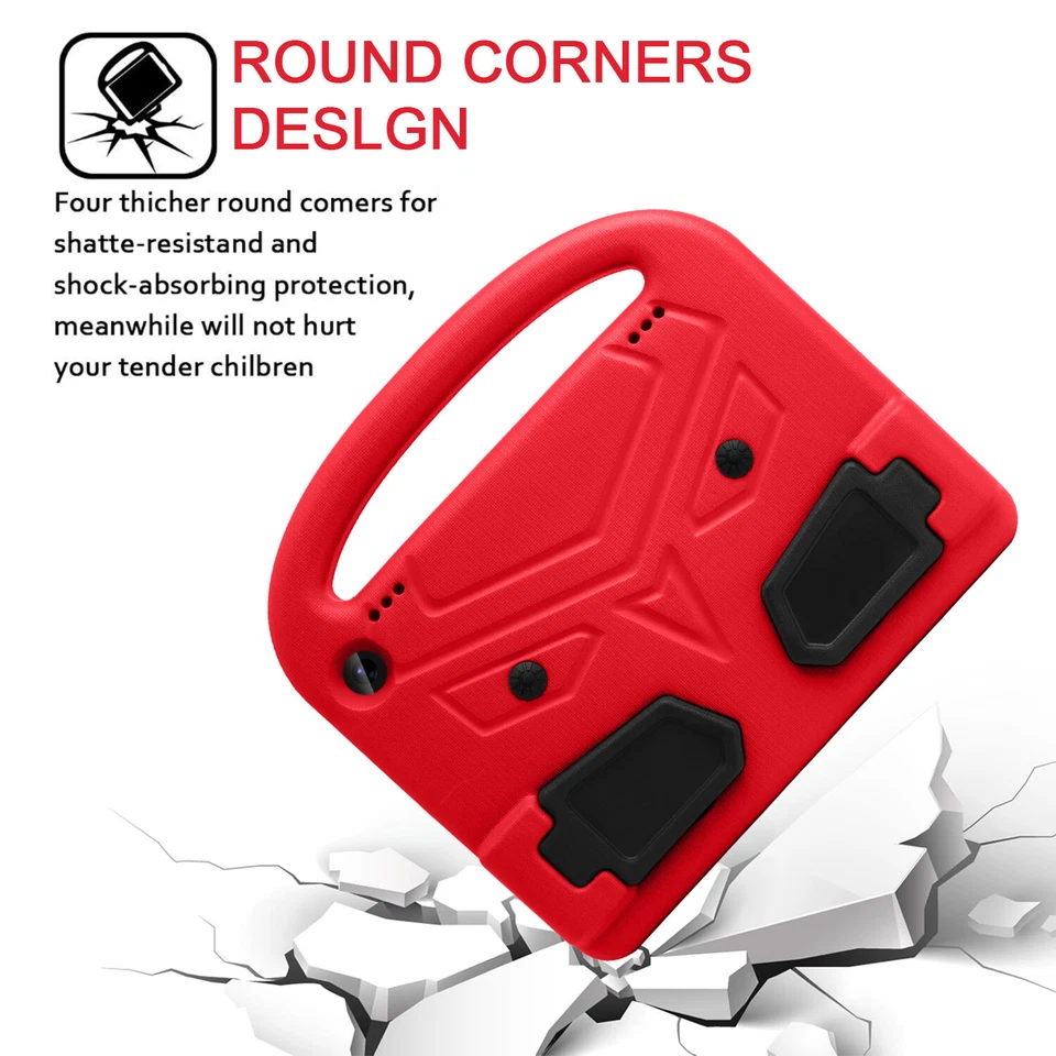 Funda delgada con soporte de espuma EVA con mango para niños Amazon Fire HD8/HD8 Plus 2024/2022/2020 Foto 3 de 4