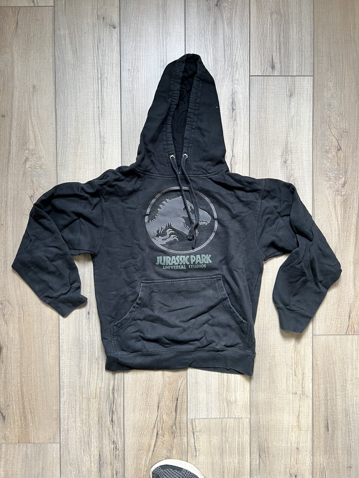 Jurassic Park Universal Studios Sweatshirt Black Hoodie Men's Small | eBay