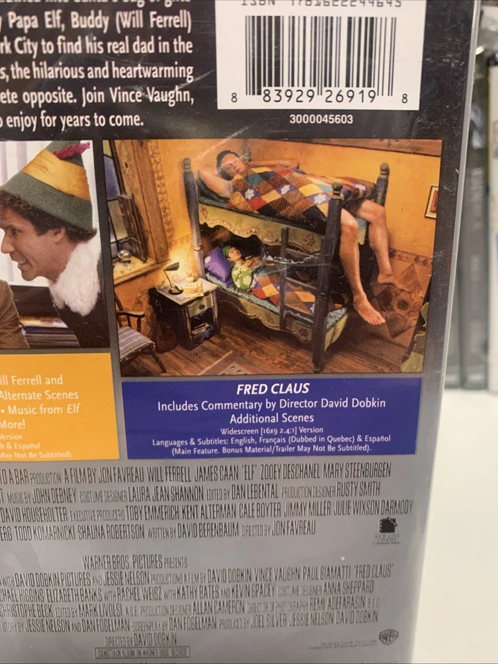 Elf & Fred Claus DVD (Double Feature) Brand New Will Ferrell Buy 3 Get 1 Free - Image 4 of 4