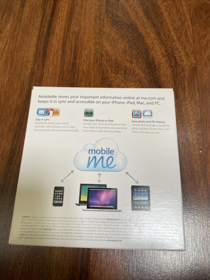 Brand New - Apple MobileMe (License Only) for PC, Mac - Image 3 of 3