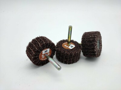 KIT 3 LAMELLENRÄDER MIT BOLZEN 50X25 KORN 60 MADE IN ITALY TNT HOHE QUALITÄT