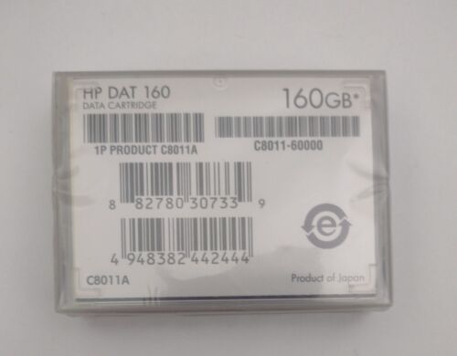 HP C8011A DAT 160 Data Cartridge 160GB New Sealed Made In Japan Hewlett Packard - Picture 2 of 6