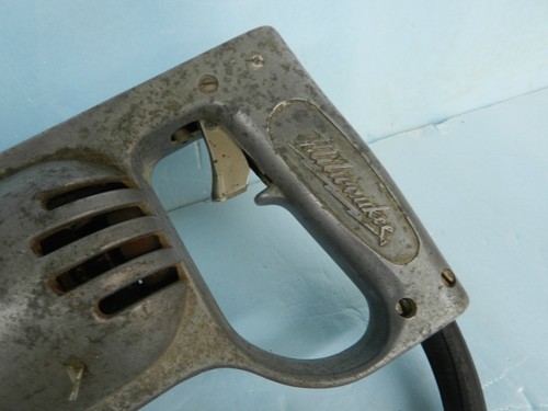 VINTAGE ORIGINAL UNRESTORED MILWAUKEE 3/4" ROTORY HAMMER #5350,*RUNS,ESTATE,1966 - Picture 12 of 12