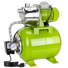 1HP Shallow Well Pump With Pressure Tank, 115v Stainless Steel Garden Irrigation