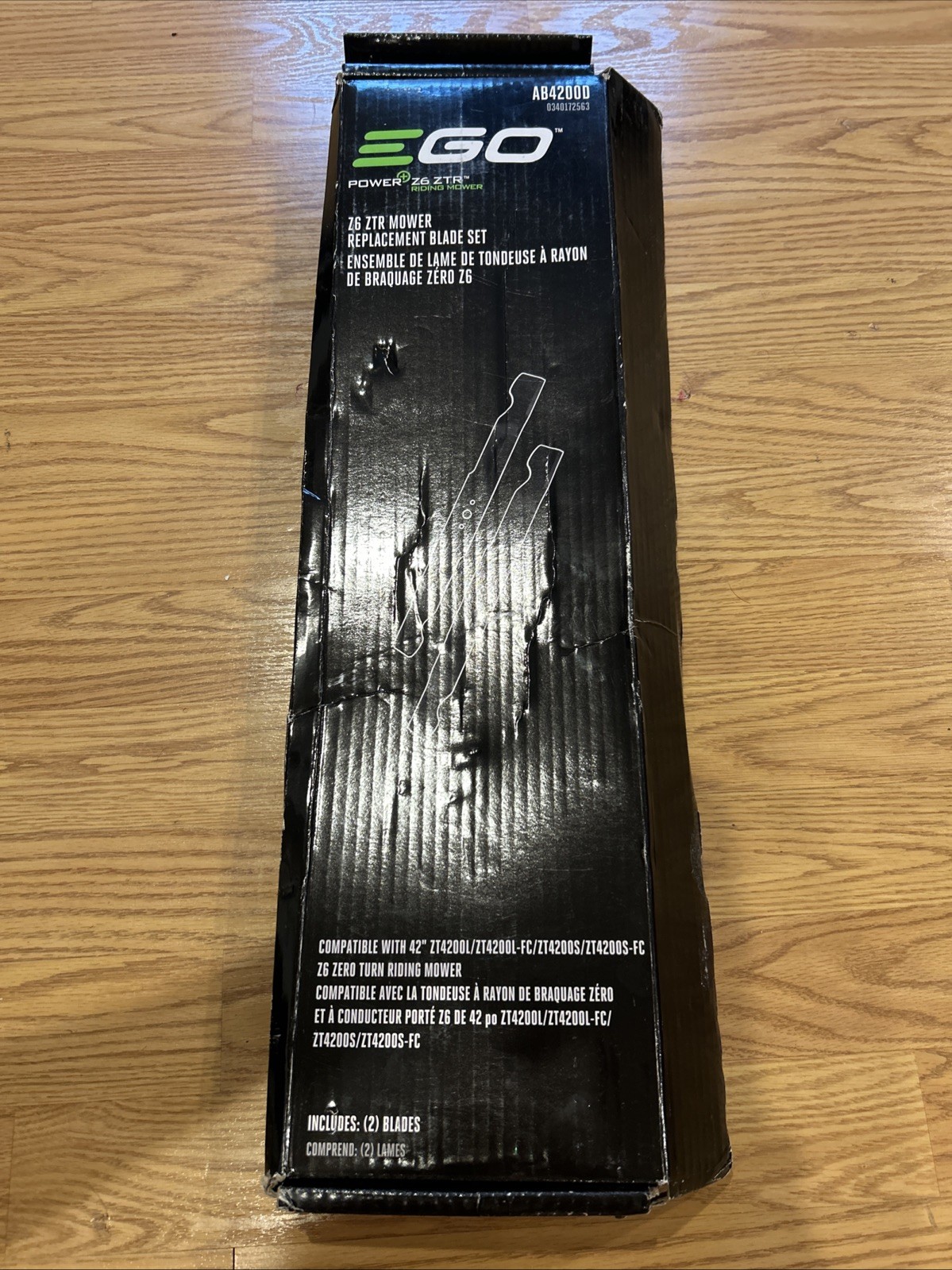 EGO Power+ AB4200D 6 ZTR Mower Replacement Blade Set for EGO 42” Z6  2 pack (R)