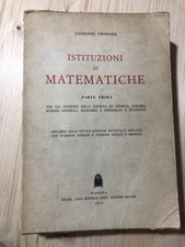 Libro Giuseppe Zwirner - Istituzioni di matematiche - Parte prima (CEDAM)