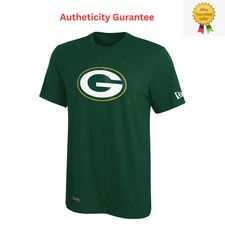 New Era NFL Men's Green Bay Packers Stadium Logo Team Short Sleeve Shirt- XL