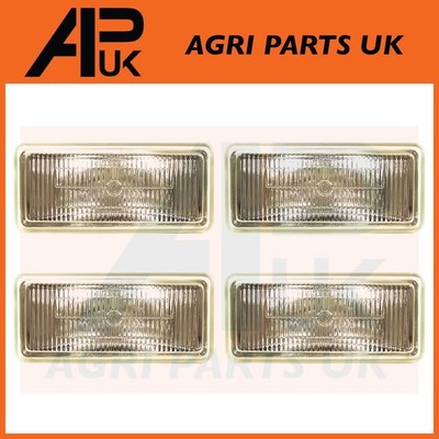 4x Front Dach Fahrerhaus Arbeit Helogen Licht Lampe Rechteck für John Deere 4255 Traktor