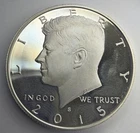 2015 S PROOF SILVER KENNEDY HALF DOLLAR M40