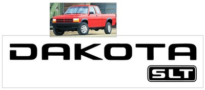 Aftermarket 2003-04 Dodge Dakota - DAKOTA  SLT - Tailgate Decal