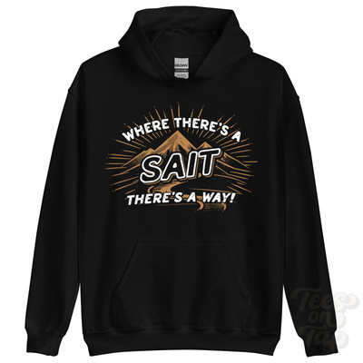 WHERE THERE'S A SAIT... HOODIE Name Nachname lustig Familie Geschenkidee