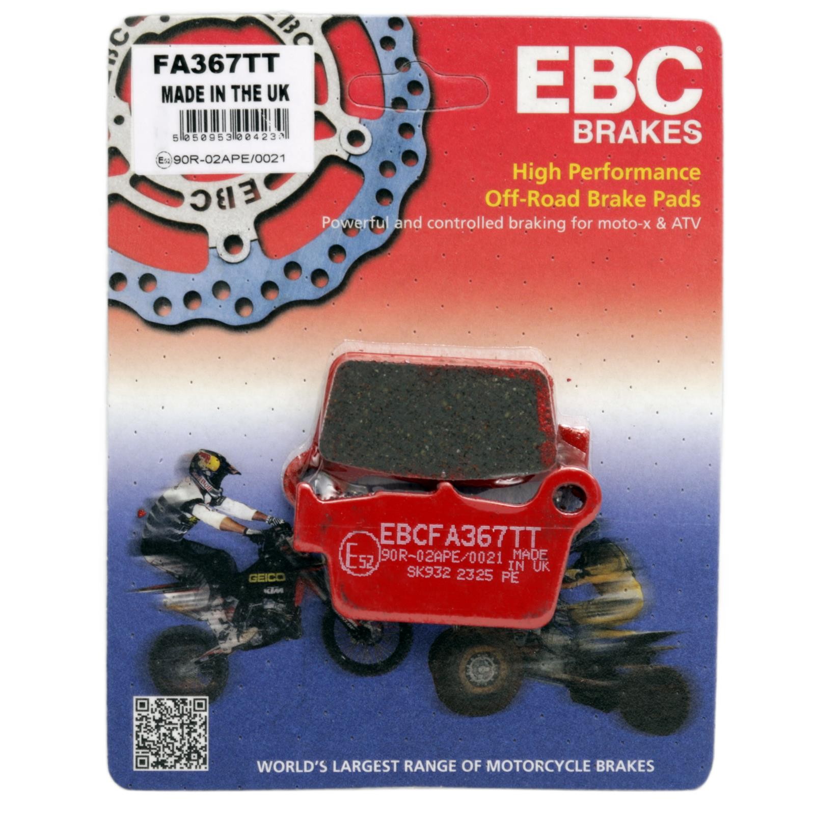 TM SMX 125 2015 EBC FA367TT Enduro/MX Carbon TT Brake Pads Rear