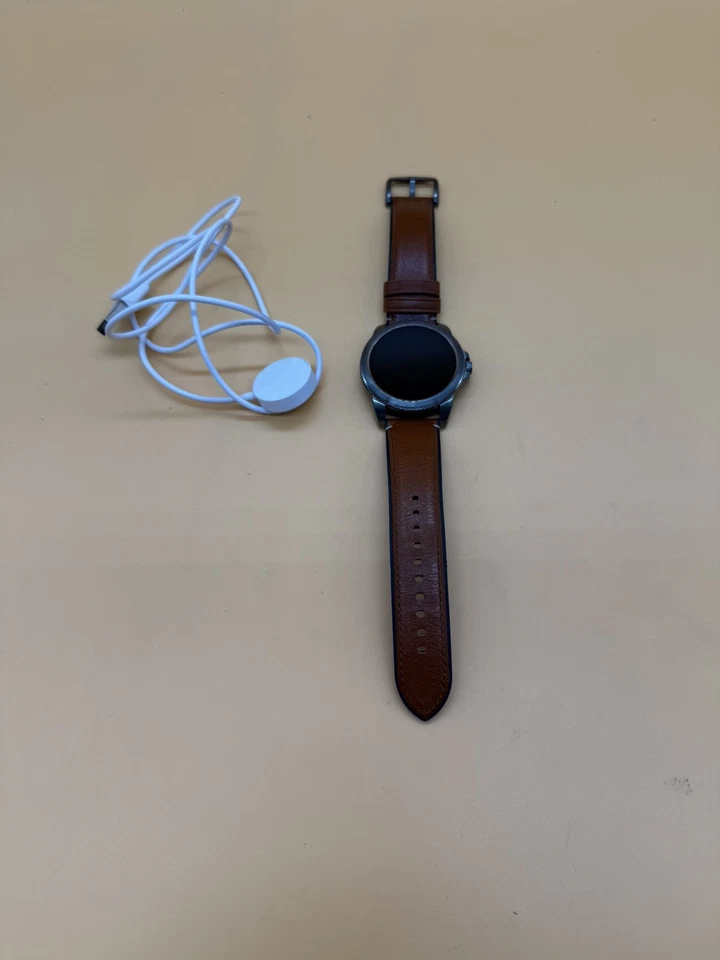 Fossil Men's Gen 5E Touchscreen Smartwatch - Brown - Leather Band 44mm - FTW4055 - Image 2 of 4