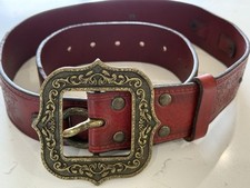 DSQURED2 Vintage leather belt 105cm