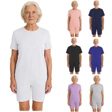 Unisex Sleepwear Adaptive Rompers Nursing Jumpsuit Pyjamas Nightwear One-piece