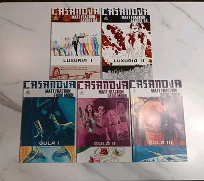 Casanova Matt Fraction Luxuria 1&2 Gula #'s 1-3 Marvel 2010/2011