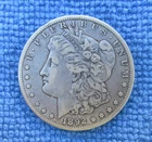 1892 CC Morgan Silver Dollar Circulated Solid VF **Key Date** Nice Patina