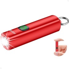 LED Taschenlampe Blukar Aufladbar 3 Modi Rot USB C 27