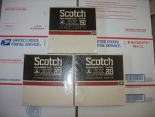 SCOTCH MAGNETIC TAPE 203, NOS, LOT OF 3 VALUE: