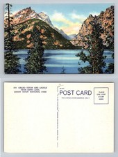 Grand Teton National Park, WY-Wyoming, Teton Saddle Jenny Lake Vintage Postcard