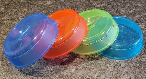 4 Pack of Microwave Plate Bowl Splatter Cover. Keep Your Microwave Clean Whil... - Picture 2 of 9