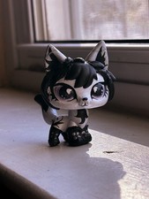 LPS OOAK custom Sculpted And Painted Goth Fox With Platform Boots 